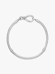 FINAL SALE - Pandora Moments Infinity Knot Snake Chain Bracelet Sterling silver