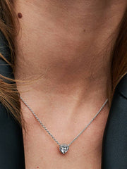 Elevated Heart Necklace Sterling silver