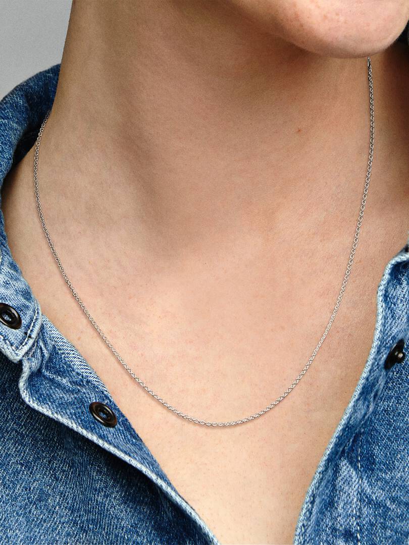 Classic Cable Chain Necklace Sterling silver