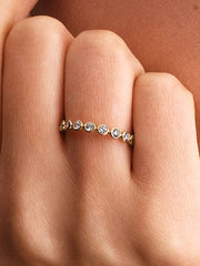 Pandora Era Bezel Lab-Grown Diamond Eternity Ring 0.70 ct TW, 14k gold
