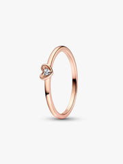 FINAL SALE - Radiant Heart Ring 14k rose gold plating