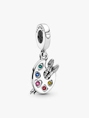 Artist's Palette Dangle Charm Sterling silver