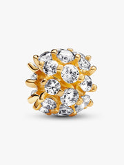 FINAL SALE - Sparkling Round Charm 14k gold plating