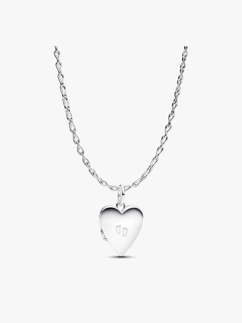 Engravable Openable Heart Locket Necklace 2 Quantity
