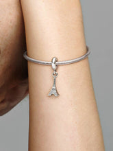 Paris Eiffel Tower Dangle Charm Sterling silver