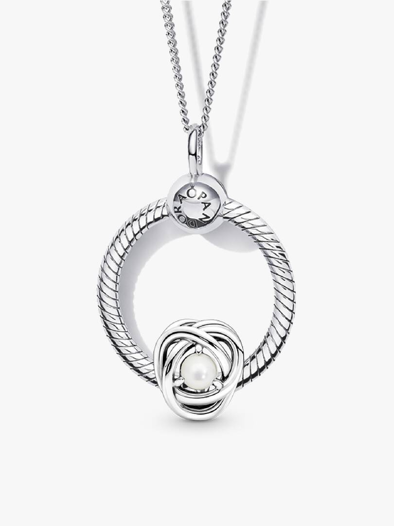 June Birthstone Eternity Circle O Pendant Set 3 Quantity