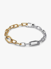 Link Chain Bracelet Sterling silver, 14k gold plating