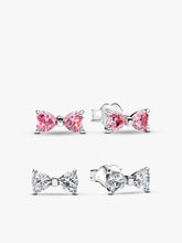 Sparkling Bow Stud Earring Set 2 Quantity