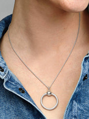 Pandora Moments Small O Pendant Sterling silver