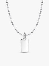 Engravable Rectangular Dog Tag Necklace 2 Quantity