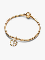 Cancer Zodiac Dangle Charm 14k gold plating