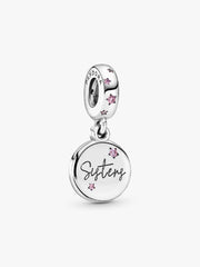 Forever Sisters Dangle Charm Sterling silver