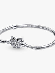 Pandora Moments Butterfly Clasp Snake Chain Bracelet Sterling silver