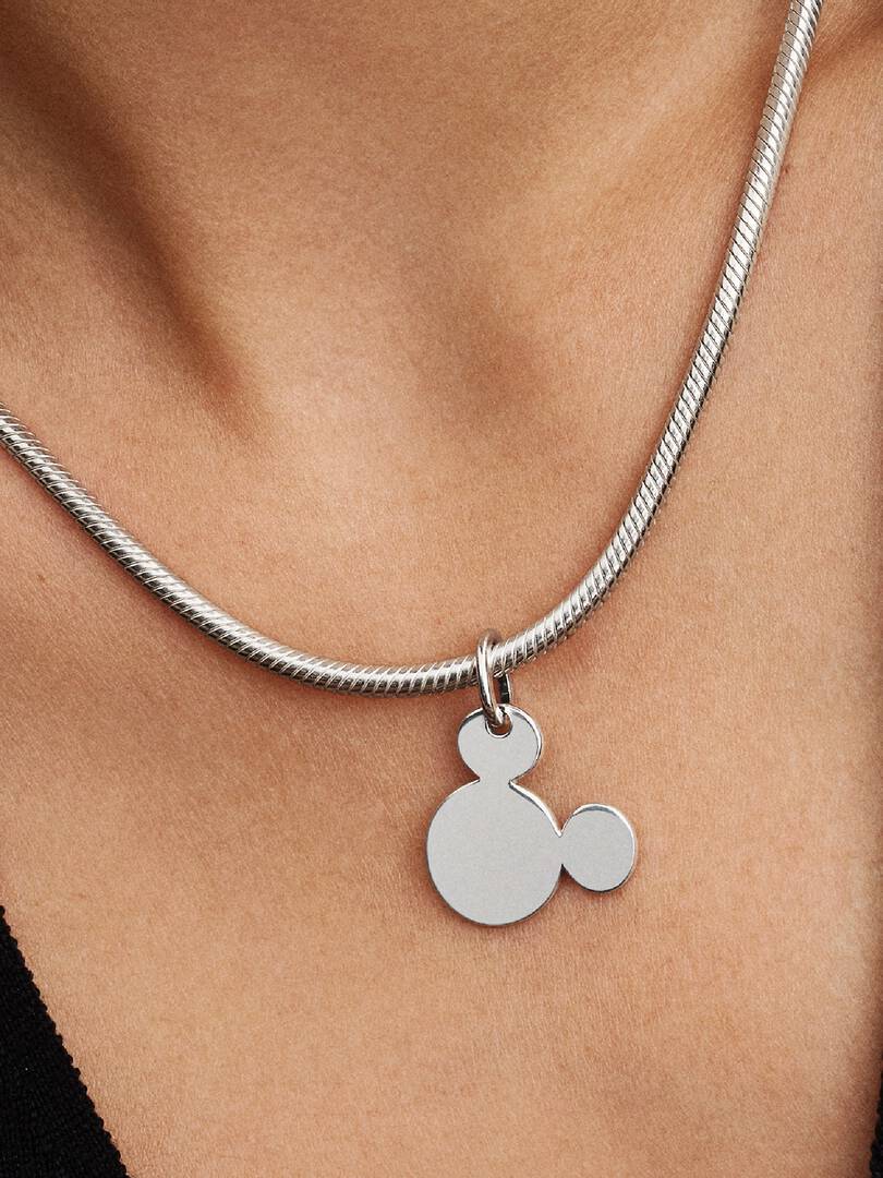 Disney Mickey Mouse Engravable Dangle Charm Sterling silver