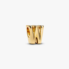 Letter W Charm Necklace 2 Quantity