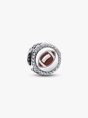 Engravable Football Charm Sterling silver