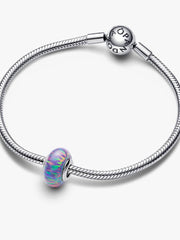 Opalescent Purple Charm Sterling silver