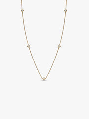FINAL SALE - Pandora Era Bezel 14k Gold Lab-grown Diamond Station Necklace 0.50 ct TW, 14k gold