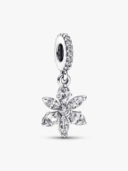 Sparkling Herbarium Cluster Dangle Charm Sterling silver