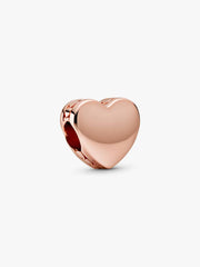 Engravable Heart Charm 14k rose gold plating