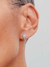 FINAL SALE - Sparkling North Star Stud Earrings Sterling silver