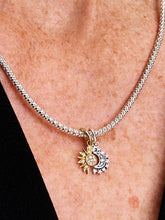 Splittable Sun & Moon Dangle Charm Sterling silver, 14k gold plating