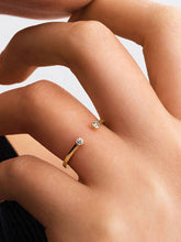 Pandora Era Bezel Lab-Grown Diamond Open Ring 0.07 ct TW, 14k gold