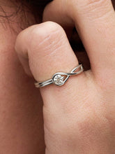 Pandora Infinite Sterling Silver Lab-grown Diamond Ring 0.15 ct TW, Sterling silver