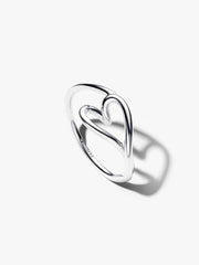 Organically Shaped Heart Small Ring Sterling silver