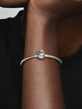 Pandora Moments Disney Stitch Biting Clasp Bangle Sterling silver