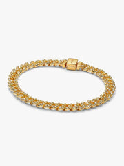 Pavé Cuban Chain Bracelet 14k gold plating