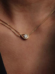 FINAL SALE - Pandora Infinite 14k Gold Lab-grown Diamond Double Chain Collier Necklace 0.75 ct TW, 14k gold