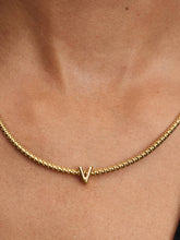 Letter V Alphabet Charm 14k gold plating