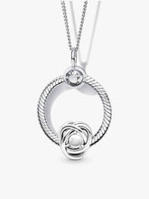 April Birthstone Eternity Circle O Pendant Set 3 Quantity