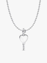 Engravable Heart Key Pendant Necklace 2 Quantity