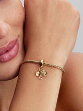 Family Infinity Triple Dangle Charm 14k gold plating