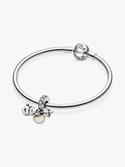 Baby Teddy Bear Dangle Charm Sterling silver