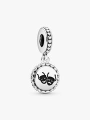 Theatre Masks Dangle Charm Sterling silver