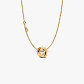 Letter Q Charm Necklace 2 Quantity