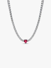 Halo Heart Choker Sterling silver