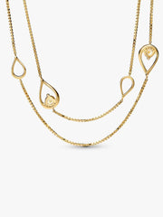 FINAL SALE - Pandora Infinite 14k Gold Lab-grown Diamond Long Pendant Necklace 0.50 ct TW, 14k gold