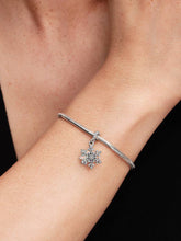 Opalescent Snowflake Double Dangle Charm Sterling silver
