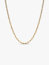 Elongated Link Chain Necklace 14k gold plating