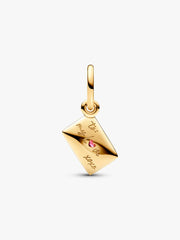 Love Letter Envelope Dangle Charm 14k gold plating