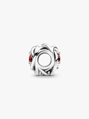 July True Red Eternity Circle Charm Sterling silver