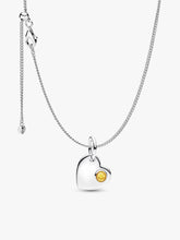 November Birthstone Heart Pendant Necklace 2 Quantity