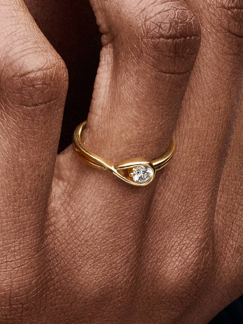 Pandora Infinite 14k Gold Lab-grown Diamond Ring 0.25 ct TW, 14k gold