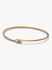 FINAL SALE - Pandora Nova 14k Gold Lab-grown Diamond Open Bangle 0.25 ct TW, 14k gold