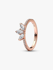 Sparkling Herbarium Cluster Ring 14k rose gold plating