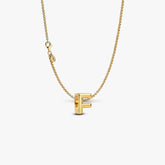 Letter F Charm Necklace 2 Quantity